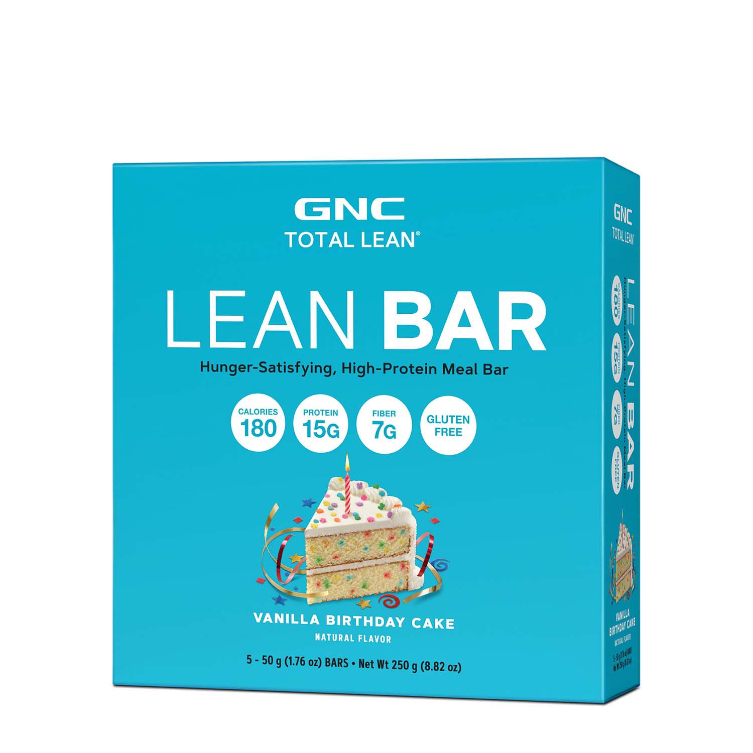 GNC Total Lean Bar - Vanilla Birthday Cake (5 Bars)